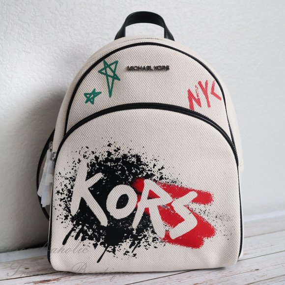 NWT Michael Kors Abbey Backpack with Graffiti - Picture 3 of 10